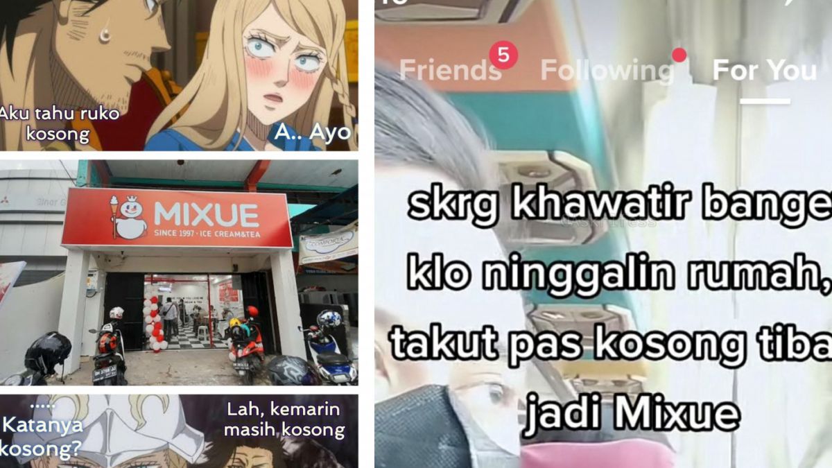 Meme Mixue yang muncul di Twitter. [Twitter.]
