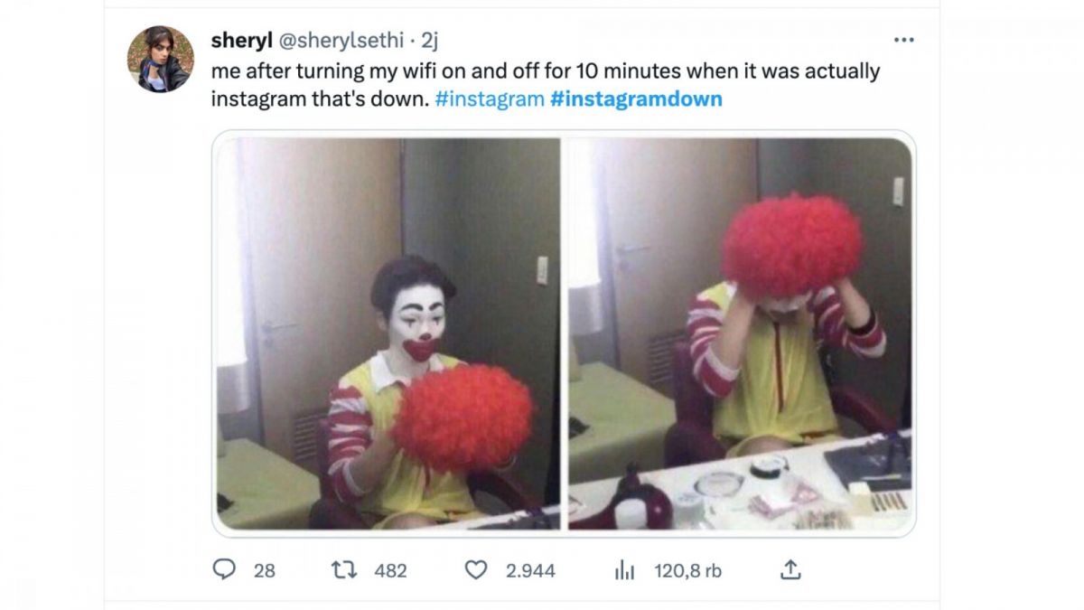 Meme Instagram Down [Twitter]