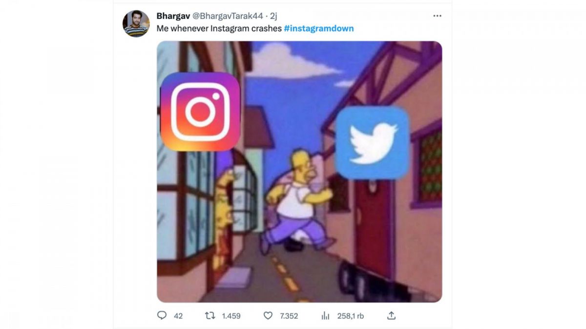 Meme Instagram down [Twitter]