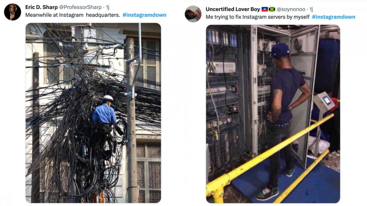 Meme Instagram down [Twitter]