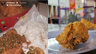 Ariel Tatum Makan Ayam Geprek Olive, Netizen: Nggak Minat Buka Cabang di Jakarta Apa?