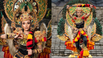 Mengenal Kostum Reog Miss Grand International asal Indonesia yang Memukau