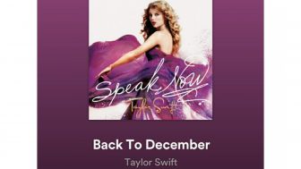 Trending di Awal Bulan, Berikut Lirik Lagu Back to December dari Taylor Swift