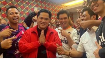 Raffi Ahmad dan Sejumlah Artis Ini Antar Erick Thohir Daftar Jadi Ketum PSSI