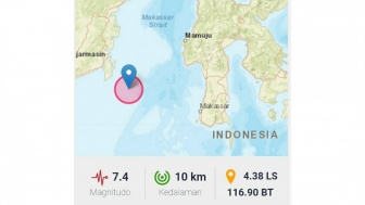 BREAKING NEWS! Gempa Magnitudo 7,4 Guncang Tanah Bumbu Dirasakan Hingga ke Bantul