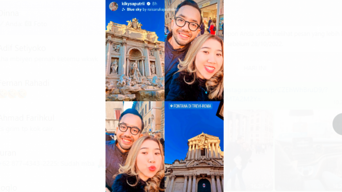 Kiky saputri dan Khairi [[Instagram/@Kikysaputri]]