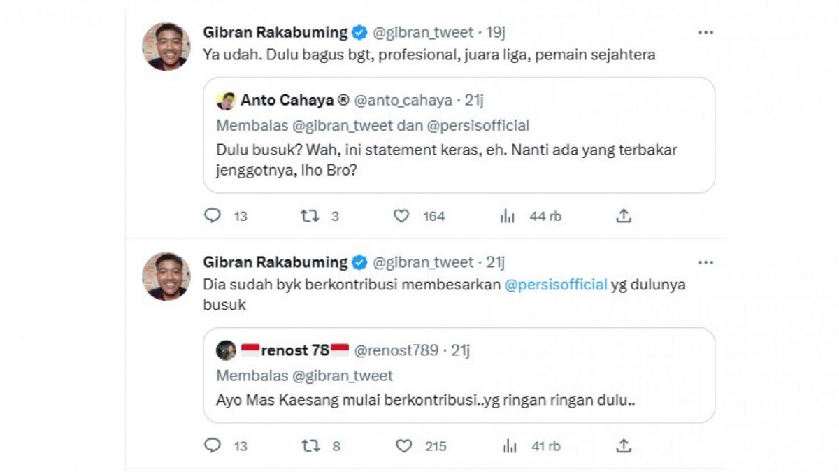 Cuitan Gibran Rakabuming Raka [[Twitter]]