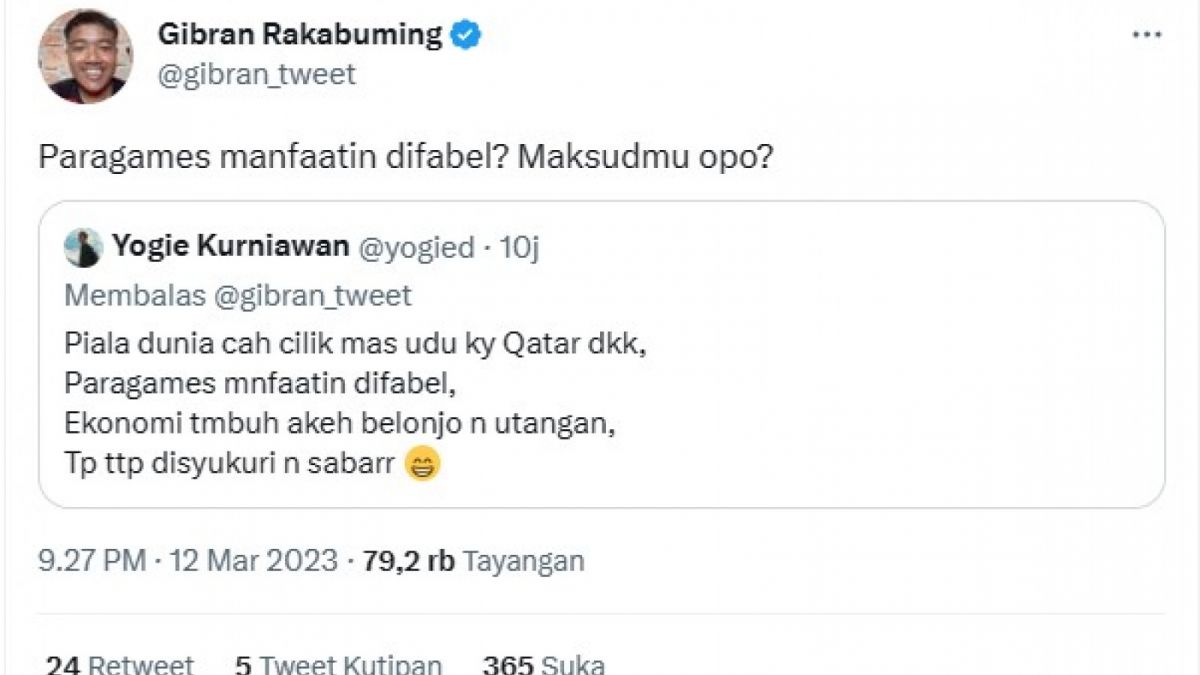 Cuitan Gibran [[Twitter]]