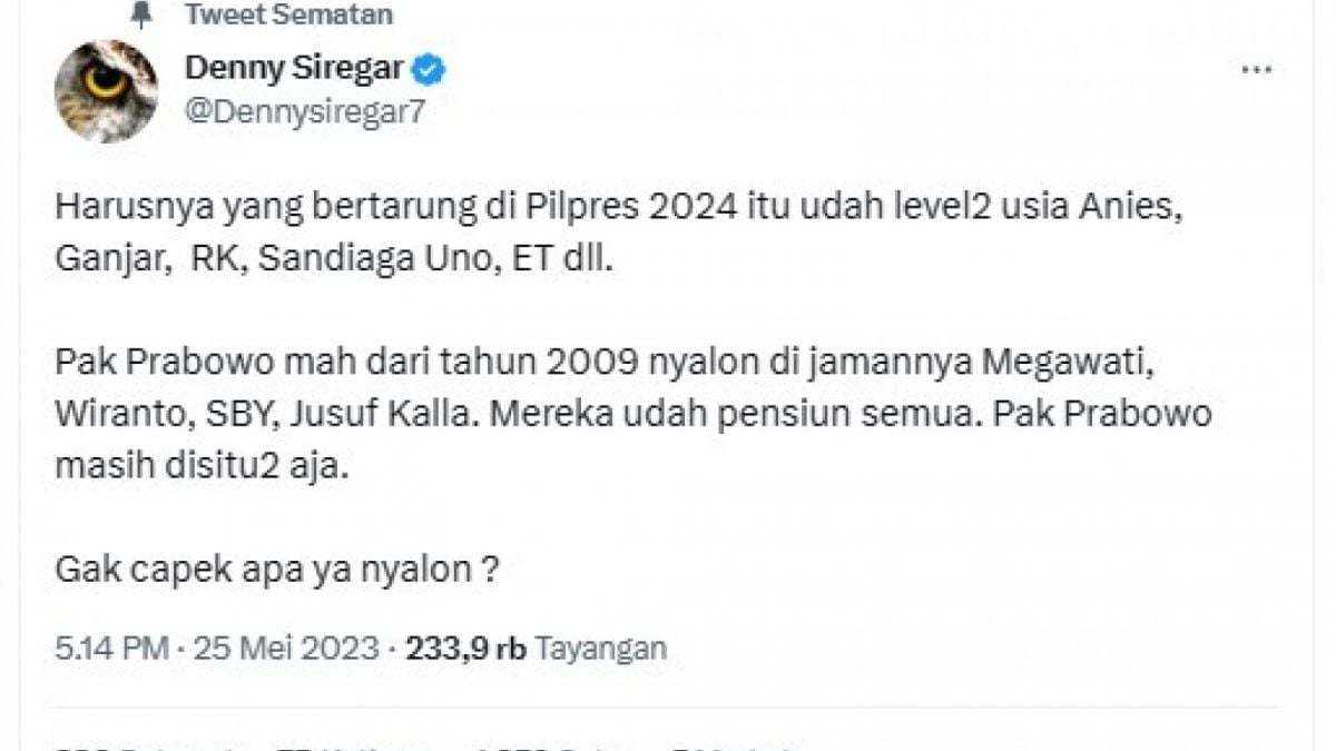 Cuitan Denny Siregar [[Twitter]]