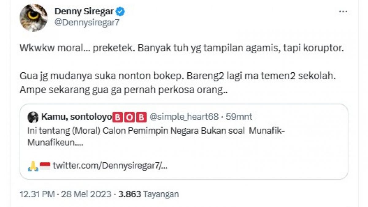 Cuitan Denny Siregar [[Twitter]]