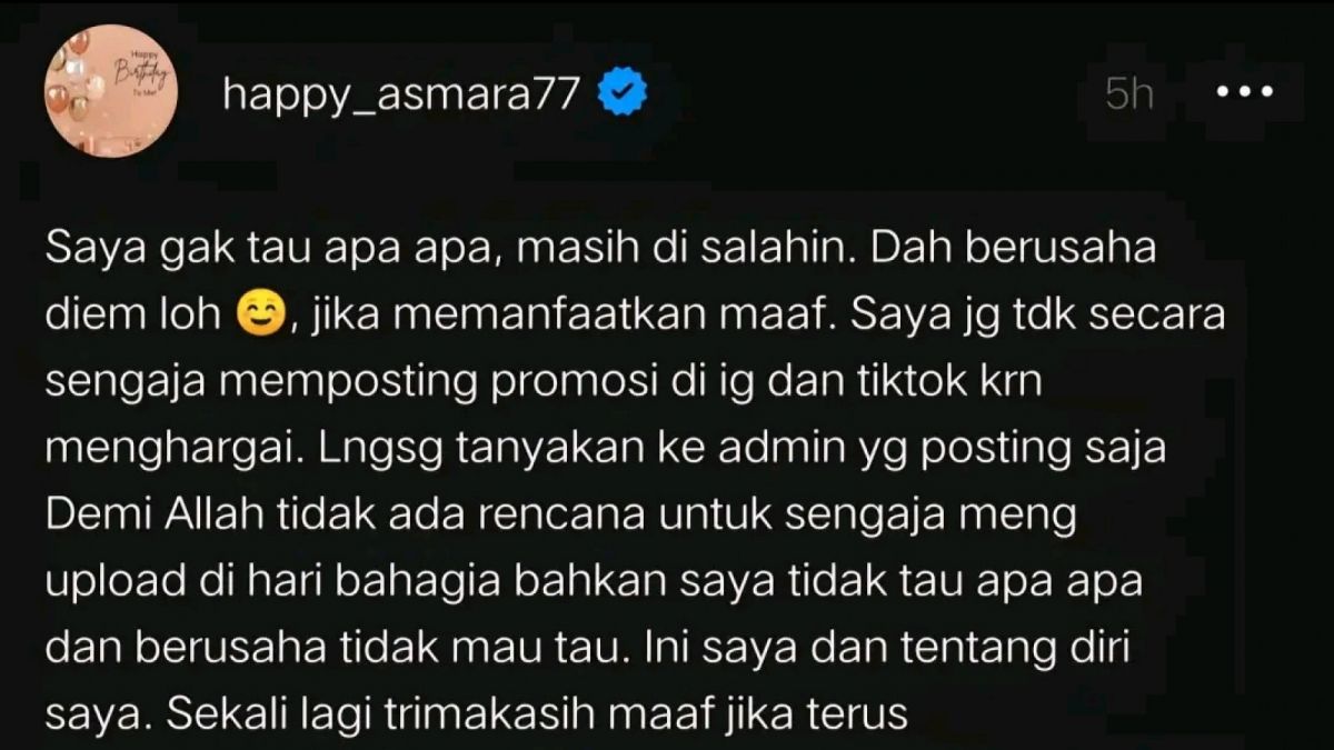 Happy Asmara Ungkap Lagunya Bukan Untuk Denny Caknan [[TikTok/@Ratnaiddriani]]