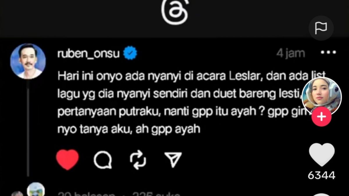 Ruben Onsu Ungkap Sikap Onyo Sebelum Tampil di acara Leslar [[TikTok/@kingsinyo96]]