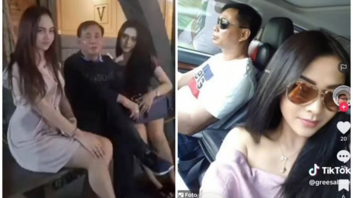 Bella Bonita dengan pria diduga Pak Danan [Instagram/@lambe_danu]