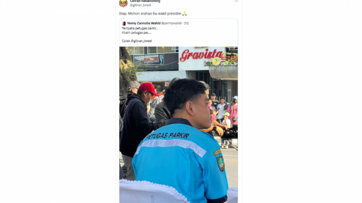 Cuitan Gibran Rakabuming Raka dan Yenny Wahid