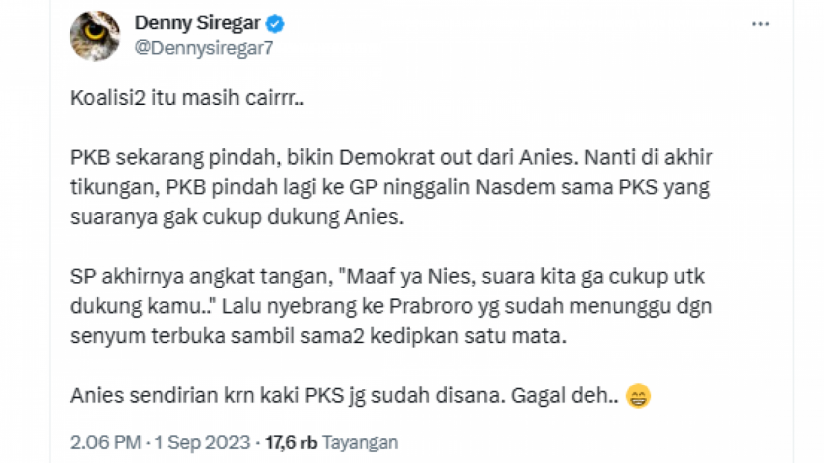 Cuitan Denny Siregar [[Twitter]]