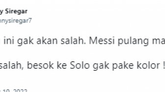 Tebakannya Soal Messi Pulang Dianggap Meleset, Denny Siregar ke Solo Ngga Pake Kolor