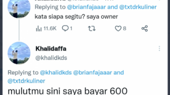 Nyinyir Soal Gaji Pegawai di Bawah UMR, Pemilik Warung Ayam Crispy di Jogja Ini Bungkam Netizen dengan Transferan Rp600 Ribu