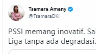 Liga 1 Musim Ini Tak Ada Degradasi, Tsamara: PSSI Memang Inovatif!