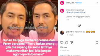 Sunan Kalijaga Berharap Venna Melinda dan Ferry Irawan Kembali Bersama, Netizen: Entee Kadang-Kadang Entee