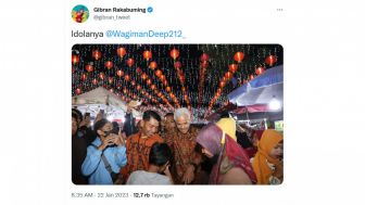 Unggah Foto Ganjar Pranowo Saat Imlek, Publik Geger Dukung Gibran Maju Jadi Calon Gubernur Jateng