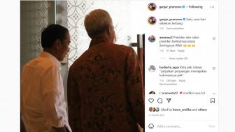 Foto Jokowi dengan Ganjar Jadi Sorotan, Hingga Senyum Tipis yang Jadi Pertanda, Warganet: Presiden dan calon Presiden Berikutnya
