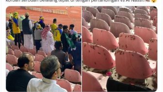 Dibalik Kemenangan Besar Cristiano Ronaldo, Bangku Penonton Stadion King Abdulaziz Diserbu Belalang