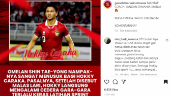 Dapat Omelan dari Shin Tae-yong, Hokky Caraka Langsung Tancap Gas hingga Cedera