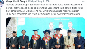 Ketika Gus Yahya Batal Bakar Kampus UGM Gegara Diselamatkan UIN Sunan Kalijaga