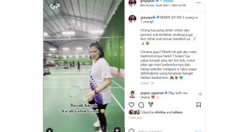 Hamil 7 Bulan, Greysia Polii Masih Asyik Bermain Bulu Tangkis, Netizen: Diasah dari dalem Kandungan