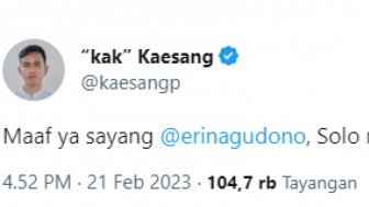 Kaesang Pangarep Minta Maaf ke Istri Usai Persis Solo Tekuk PSS Sleman, Erina: Tidak Bisa Dibiarkan