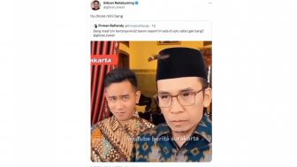 Diganggu Lebah Saat Wawancara dengan TGB, Ekspresi Gibran Jadi Sorotan Publik