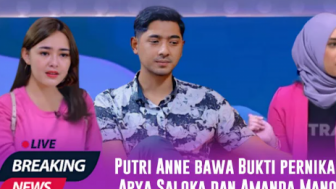 CEK FAKTA: Geger Putri Anne Bongkar Pernikahan Siri Amanda Manopo dengan Arya Saloka, Benar?