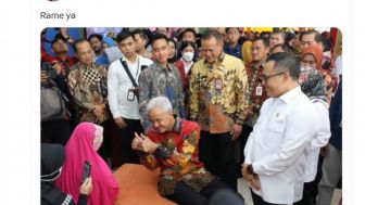 Unggah Foto Bersama Ganjar Pranowo, Gibran: Rame Ya?