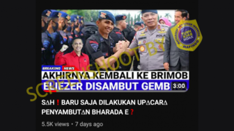 CEK FAKTA: Tak Dipecat dari Polri, Brimob Gelar Upacara Penyambutan untuk Richard Eliezer, Benarkah?