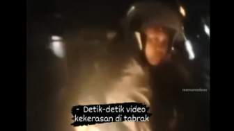 Video Pelaku Pembacokan Jalanan Ditabrak Mobil Korbannya, Brak! Modiarrr Kowe..