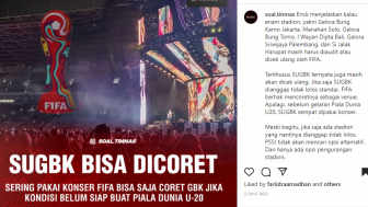 Dipakai Konser Blackpink, GBK Bisa Terancam Dicoret FIFA dari Stadion Piala Dunia U-20