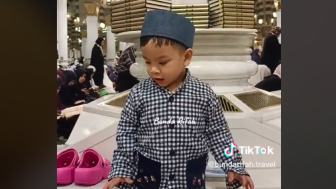 Wow! Gala Sky Larang Ibu-Ibu Jemaah Umroh Rekam Dirinya Saat di Masjid Nabawi