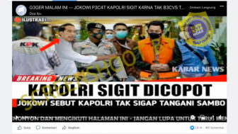 CEK FAKTA: Kapolri Jenderal Listyo Sigit Prabowo Dipecat Presiden Jokowi