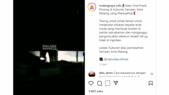 ABG Malang Dandan Ala Pocong Takuti Pengendara Malam-malam, Warganet Auto Pingin Lempar Batako