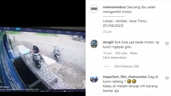 Sulit Dinalar, Ibu-ibu dan Bapak-bapak Bisa Tak Sadar Motor Keduanya Tertukar