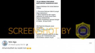 CEK FAKTA Kabar Kemensos Gelontor BLT Ramadhan 2023