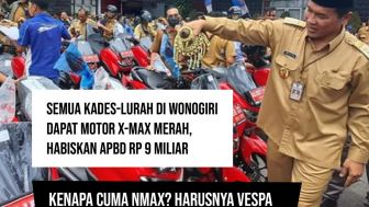 Kades-kades di Wonogiri Dapat Motor X Max, Netizen Sentil Akses Jalan yang Tak Kunjung Dibenahi