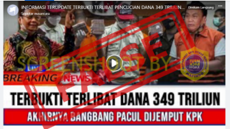 CEK FAKTA Bambang Pacul Terlibat Pencucian Uang Rp 349 Triliun