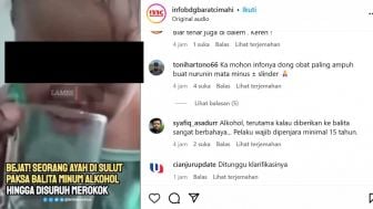 Diduga Sakit Hati dengan Istri, Pria di Sulawesi Utara Cekoki Balita Pakai Alkohol dan Paksa Hisap Rokok