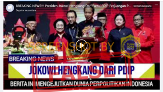 CEK FAKTA: Presiden Jokowi Hengkang dari PDI Perjuangan