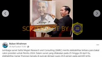 CEK FAKTA: Beredar Gambar Jokowi Sedang Melukis Ganjar Pranowo