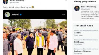 Boris Bokir Unggah Foto Jokowi Tutupi Wajah Gubernur Lampung, Netizen: Siap-siap Nerima Job Buzzer