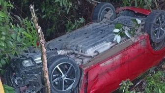 Mobil yang Ditumpangi Masuk Jurang, Begini Kondisi Ketua Komisi III DPRD Gorontalo Utara