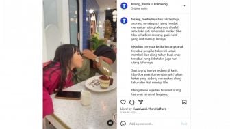 Lucu! Anak Ini Ikut Nimbrung Tiup Lilin Saat Melihat Ada yang Ulang Tahun