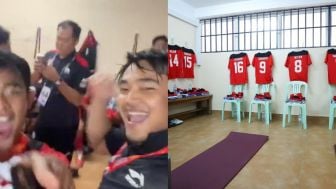 Timnas Joget Bareng di Ruang Ganti Usai Menang, Warganet Masih Salfok dengan Kursinya